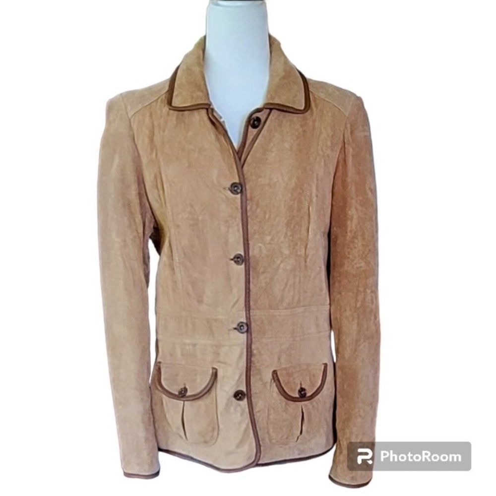 Seattle Suede Eddie Bauer Genuine Leather Jacket Size Large